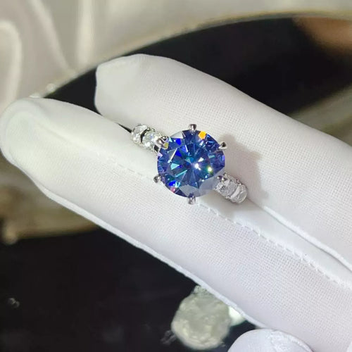 5 Carat Moissanite 6-Prong 925 Sterling Silver Ring