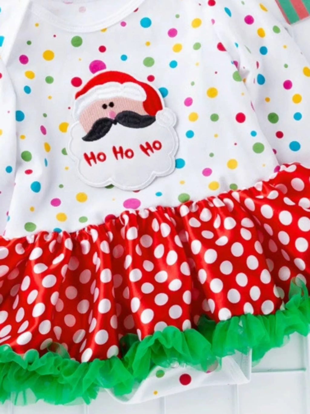 Children's Christmas One Piece Dress with Headband