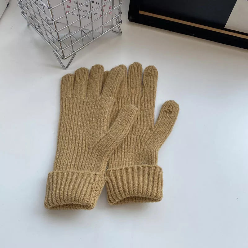 Warm Knitted Winter Gloves