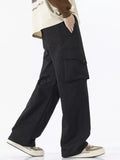 Men's Full Size Loose Fit Multi-Pocket Cargo Pants Plus Size
