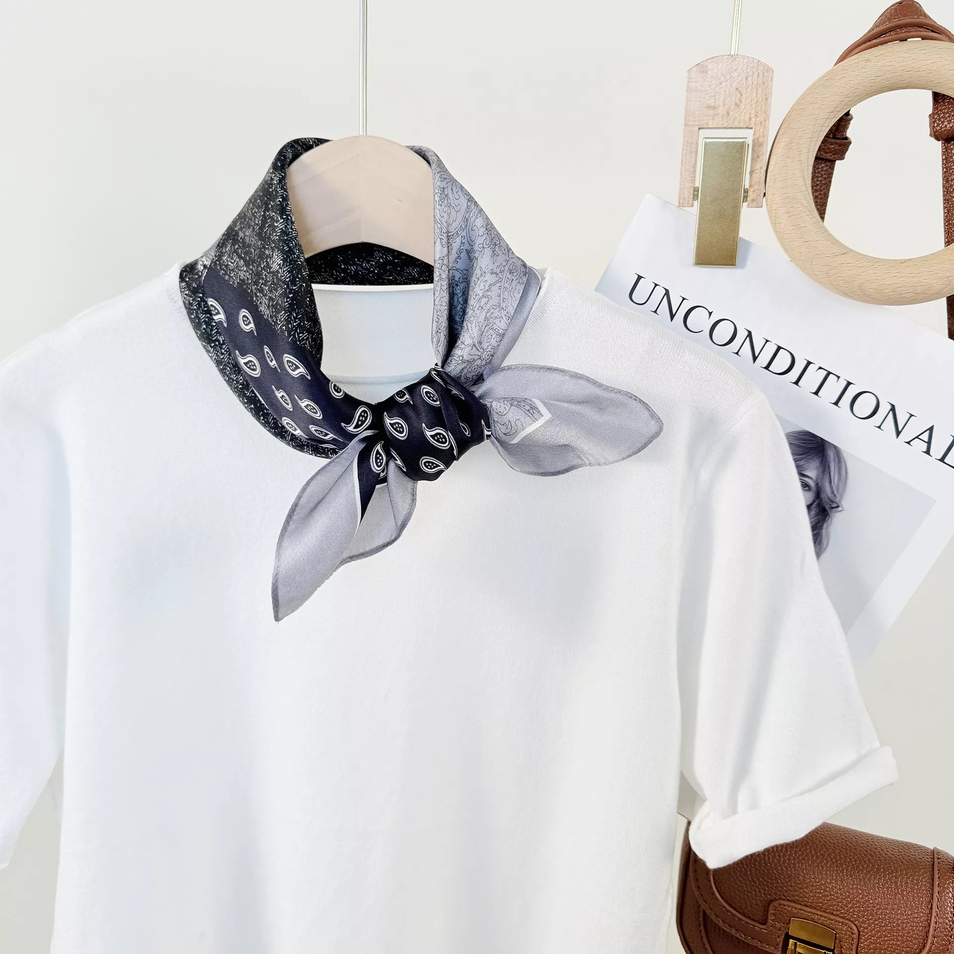 Printed Silk Square Scarf