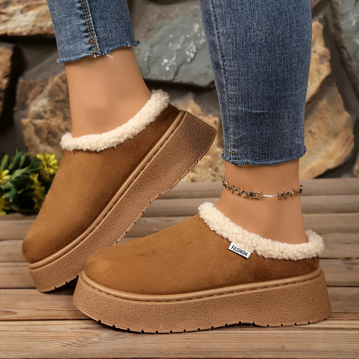 Plush Lined Platform Boots