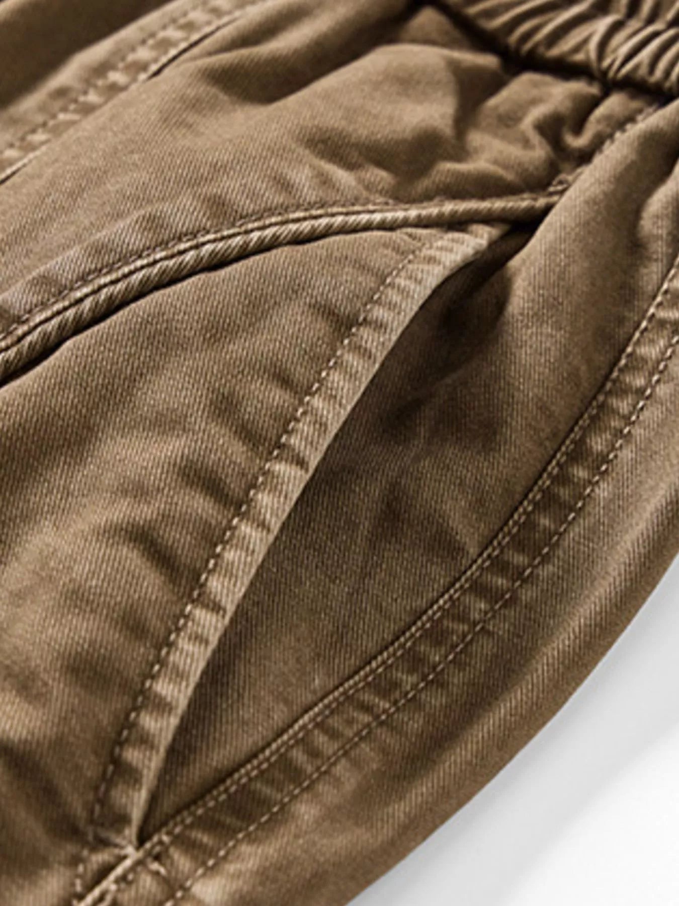 Men's Plus Size Drawstring Vintage Cargo Shorts