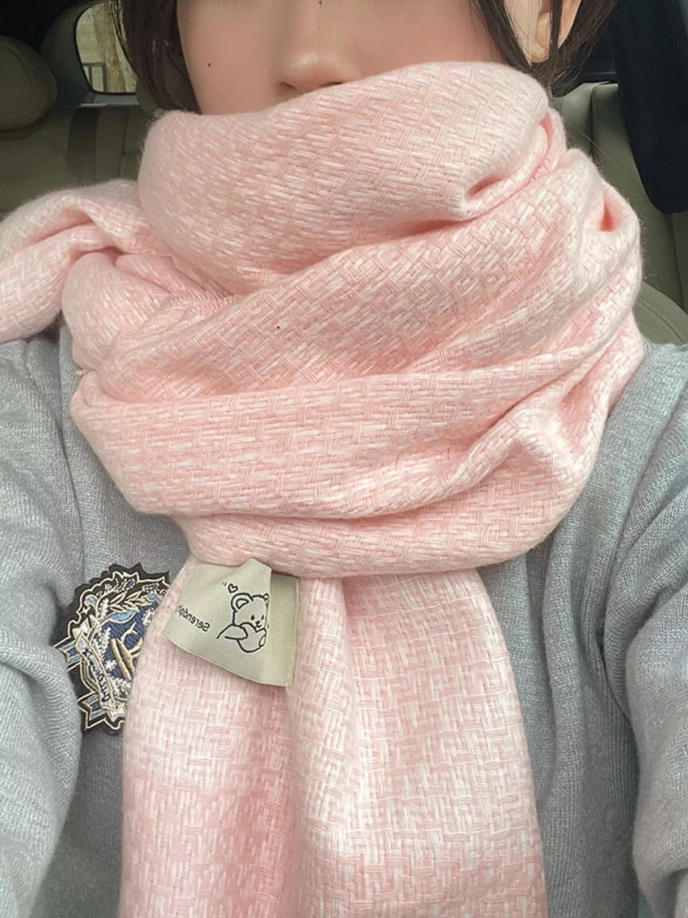 Raw Hem Scarf