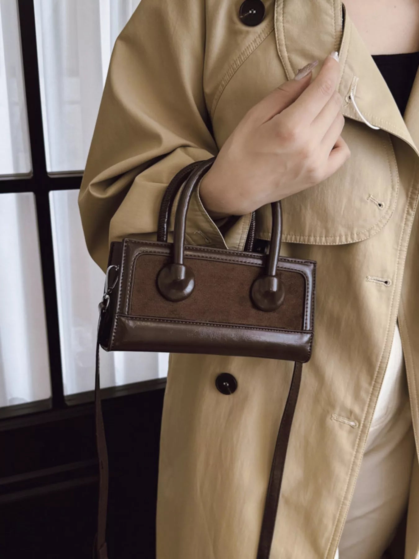 Top Handle Crossbody Bag