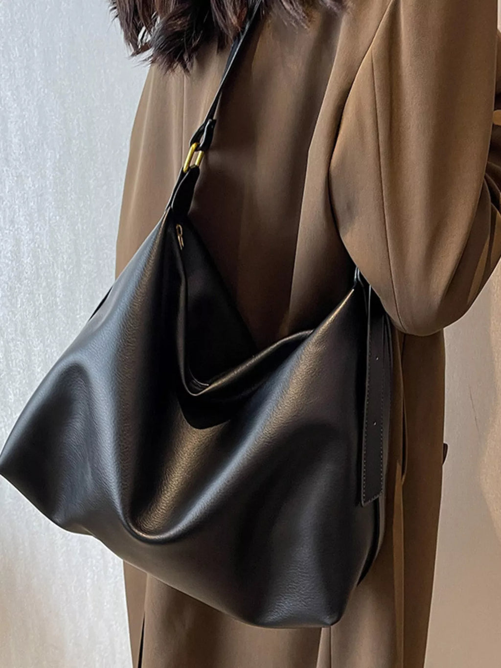 PU Leather Adjustable Strap Bag
