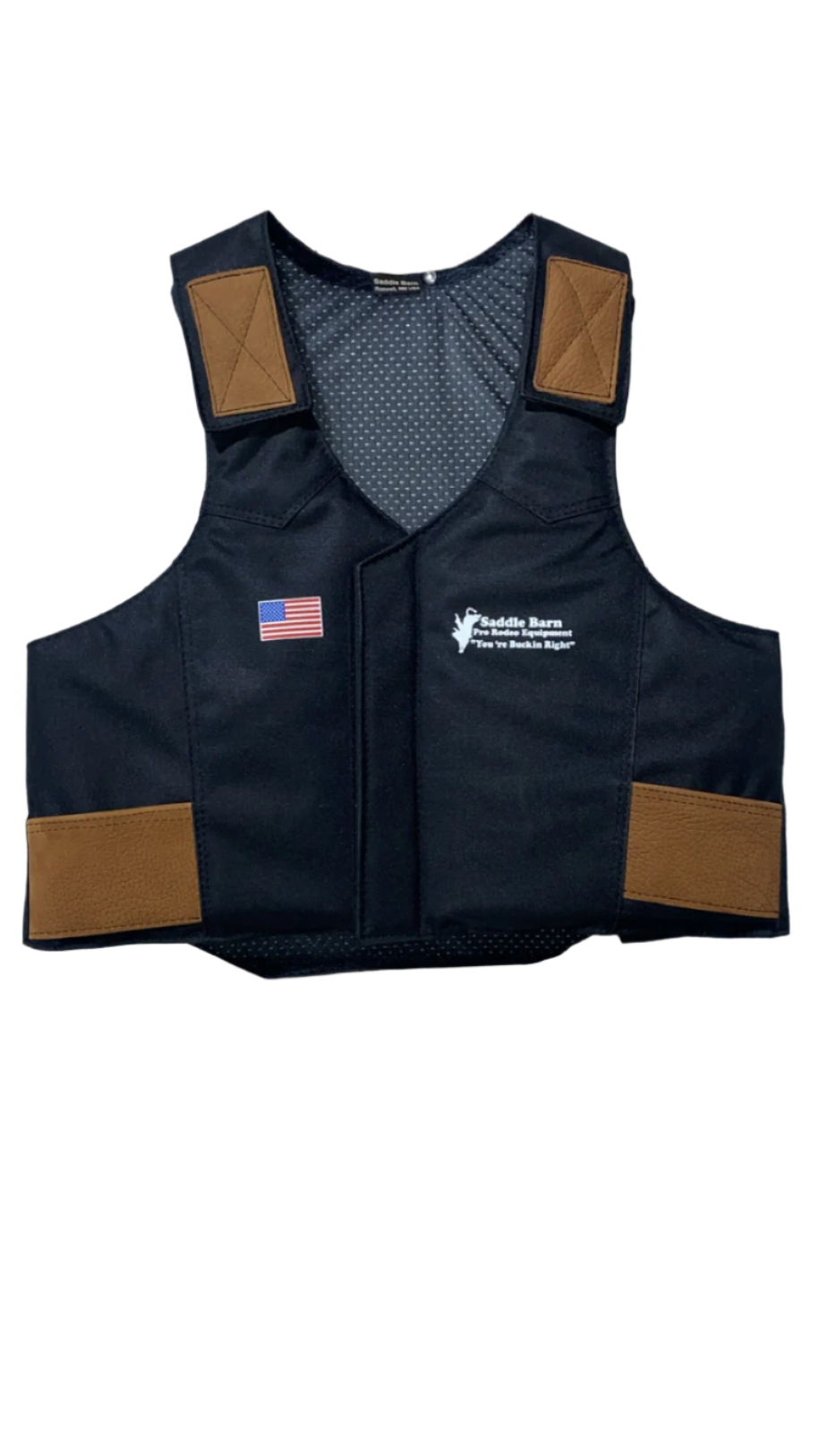 Black Cordura Pro Rodeo Protective Vest | Adult & Youth Sizes