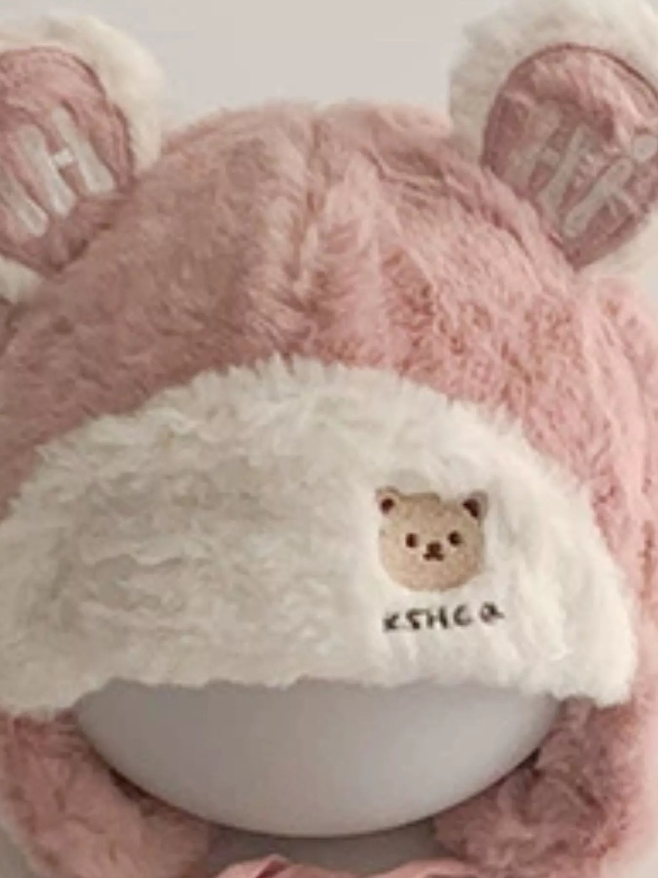 Children's Bear Ear Fluffy Hat