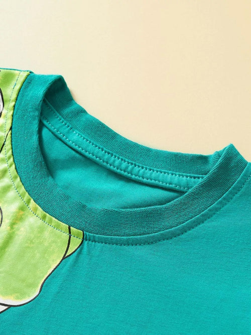 Children's Dinosaur Short Sleeve Tee & Shorts Set