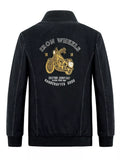 Men's Plus Size Zip Up Long Sleeve Jacket