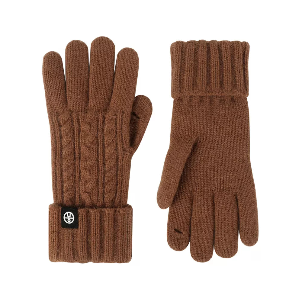 Cable Knit Touchscreen Gloves