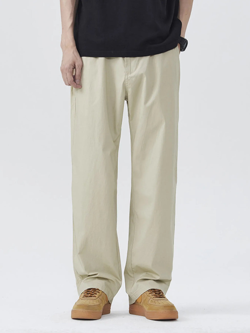Men's Full Size Casual Loose Fit Wide Leg Pants Plus Size