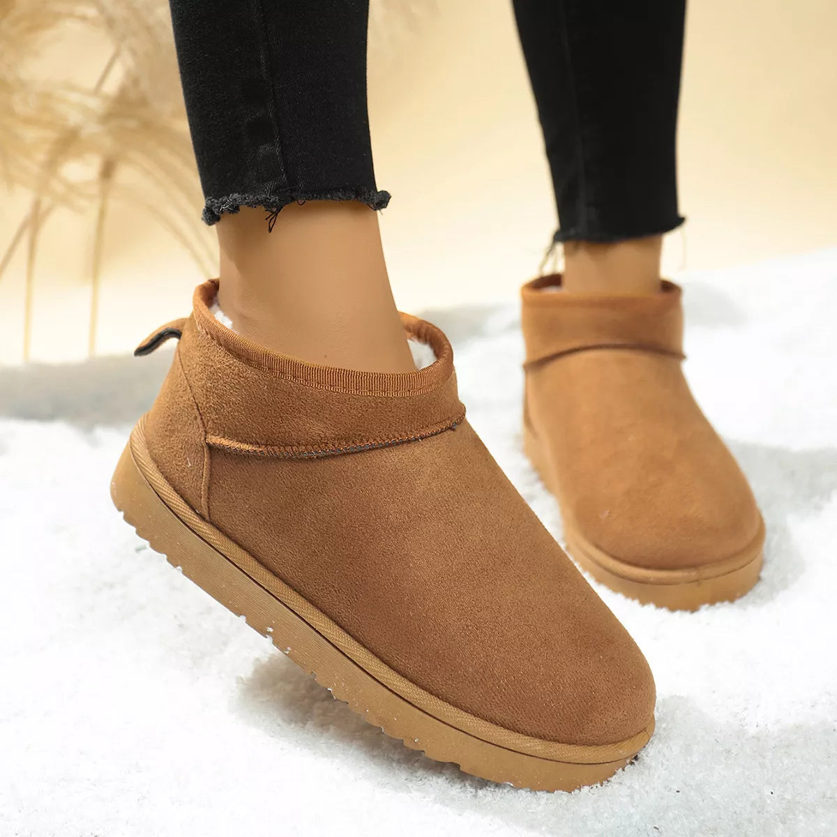 Round Toe Platform Boots