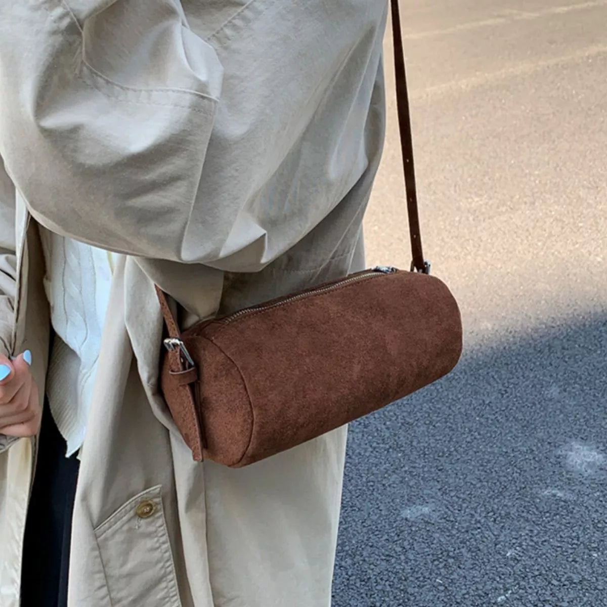 Retro Cylinder Shoulder Bag