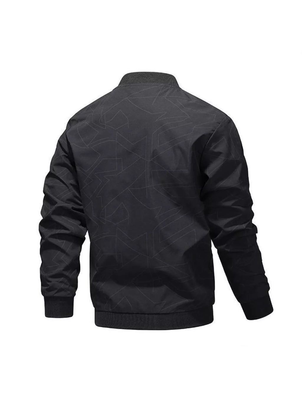 Men's Plus Size Zip Up Long Sleeve Jacket