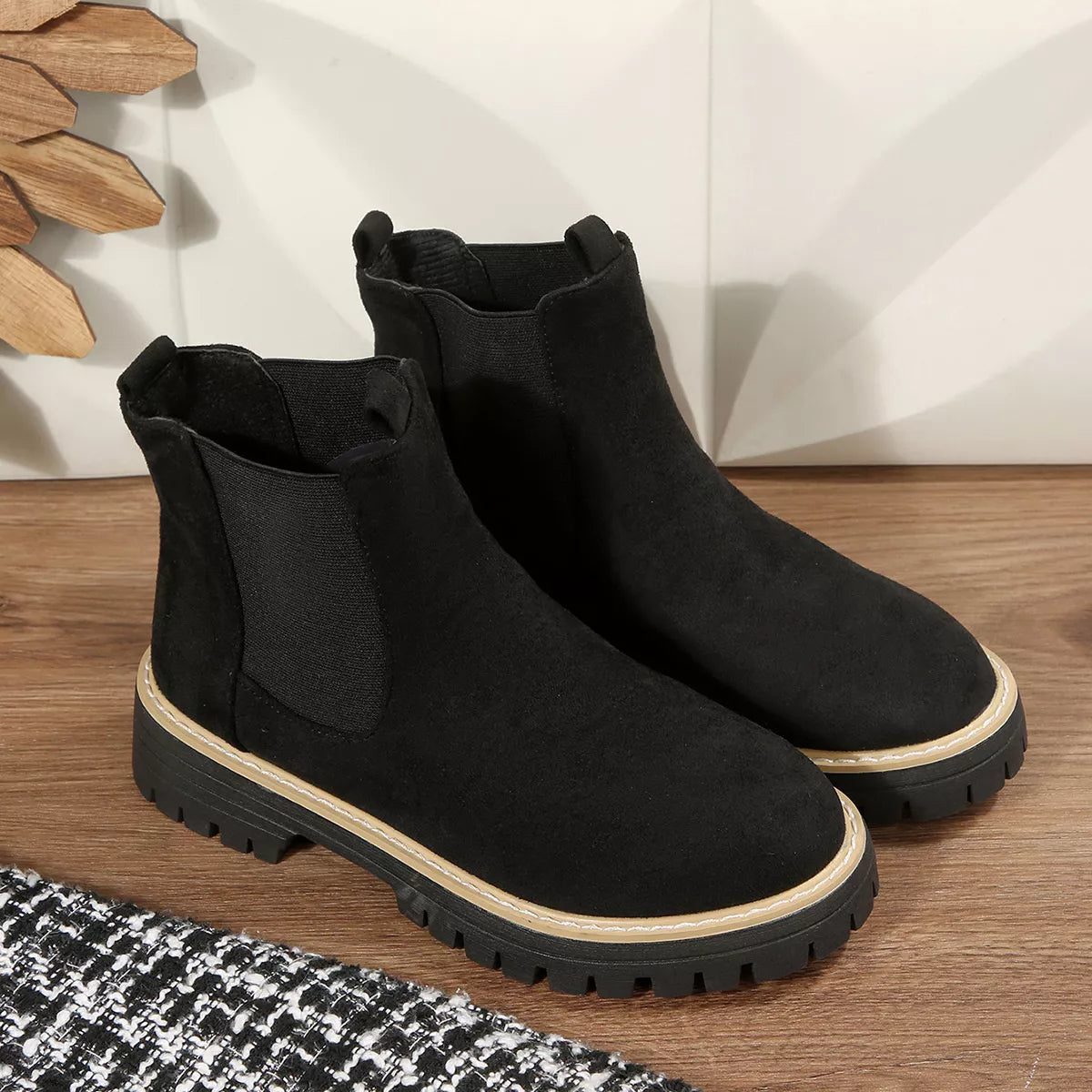 Round Toe Ankle Boots