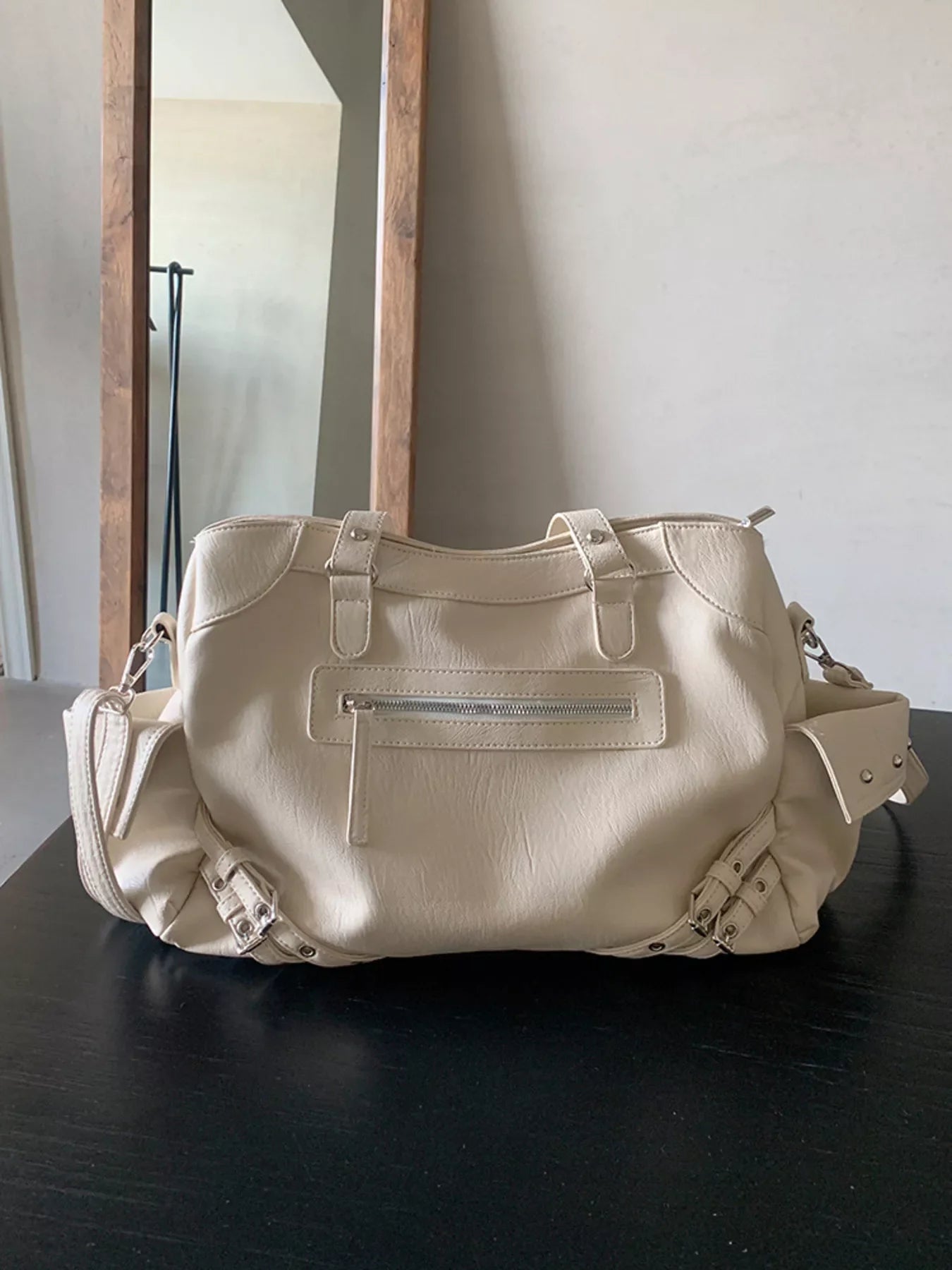 Rivet Decor Crossbody Bag