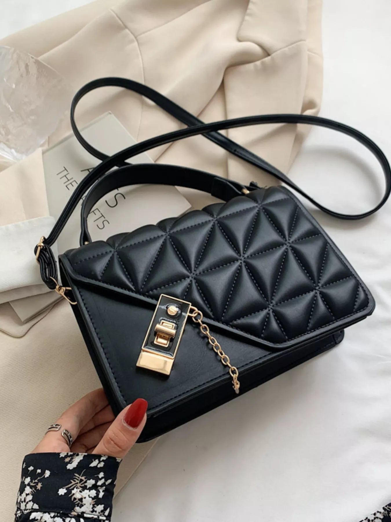 Quilted Flap Crossbody Bag