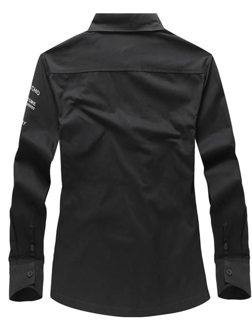 Men's Plus Size Casual Button Up Long Sleeve Shirt