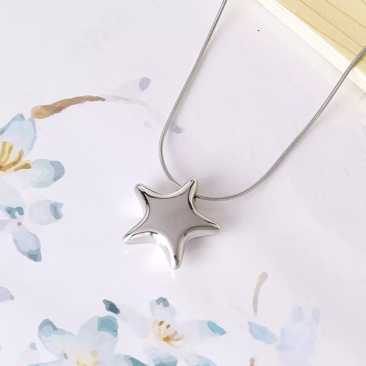 Titanium Steel Star Pendant Necklace