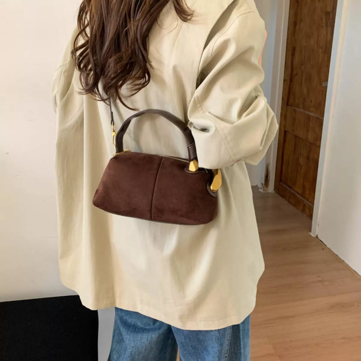 Suede Mini Crossbody Bag