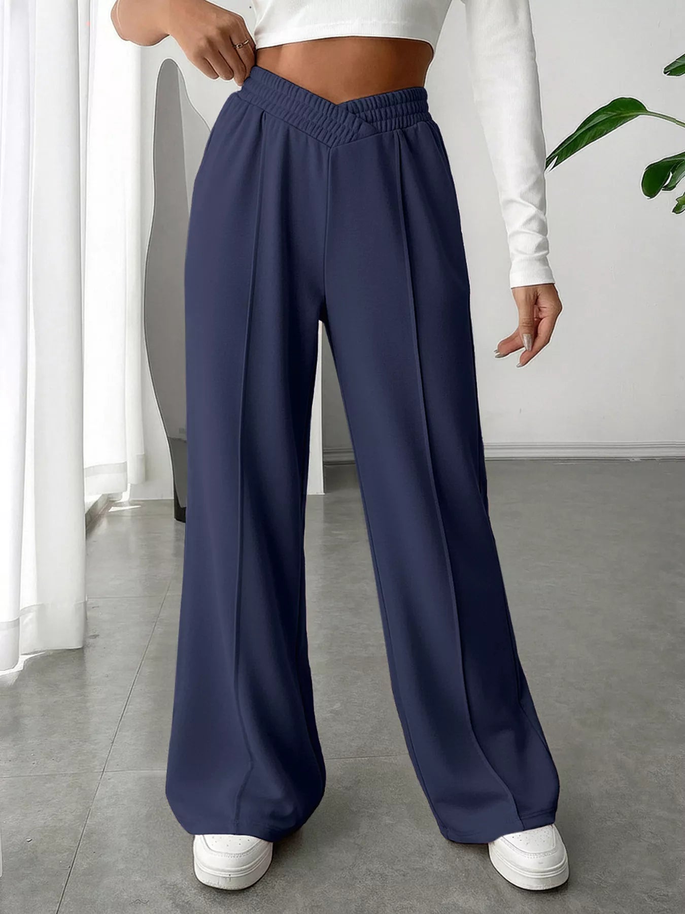 Wide Leg High Waist Pants