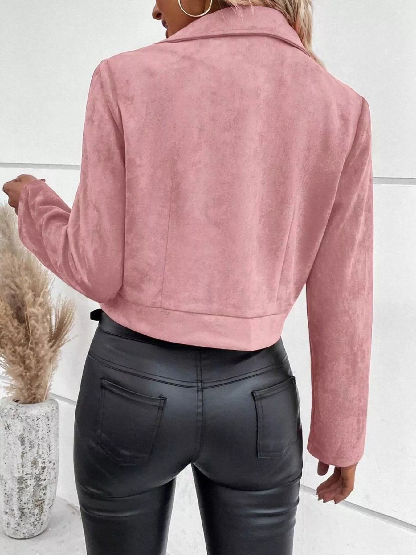 Zip Up Cropped Jacket