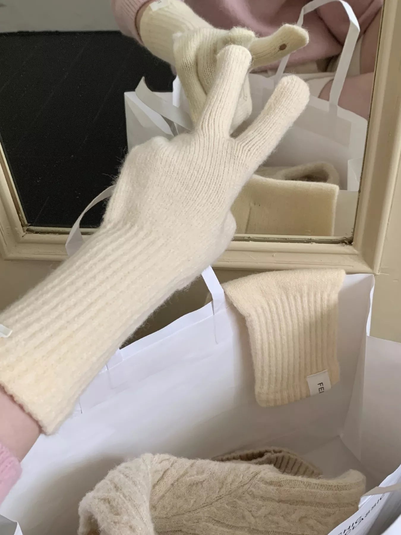 Warm Knitted Soft Gloves