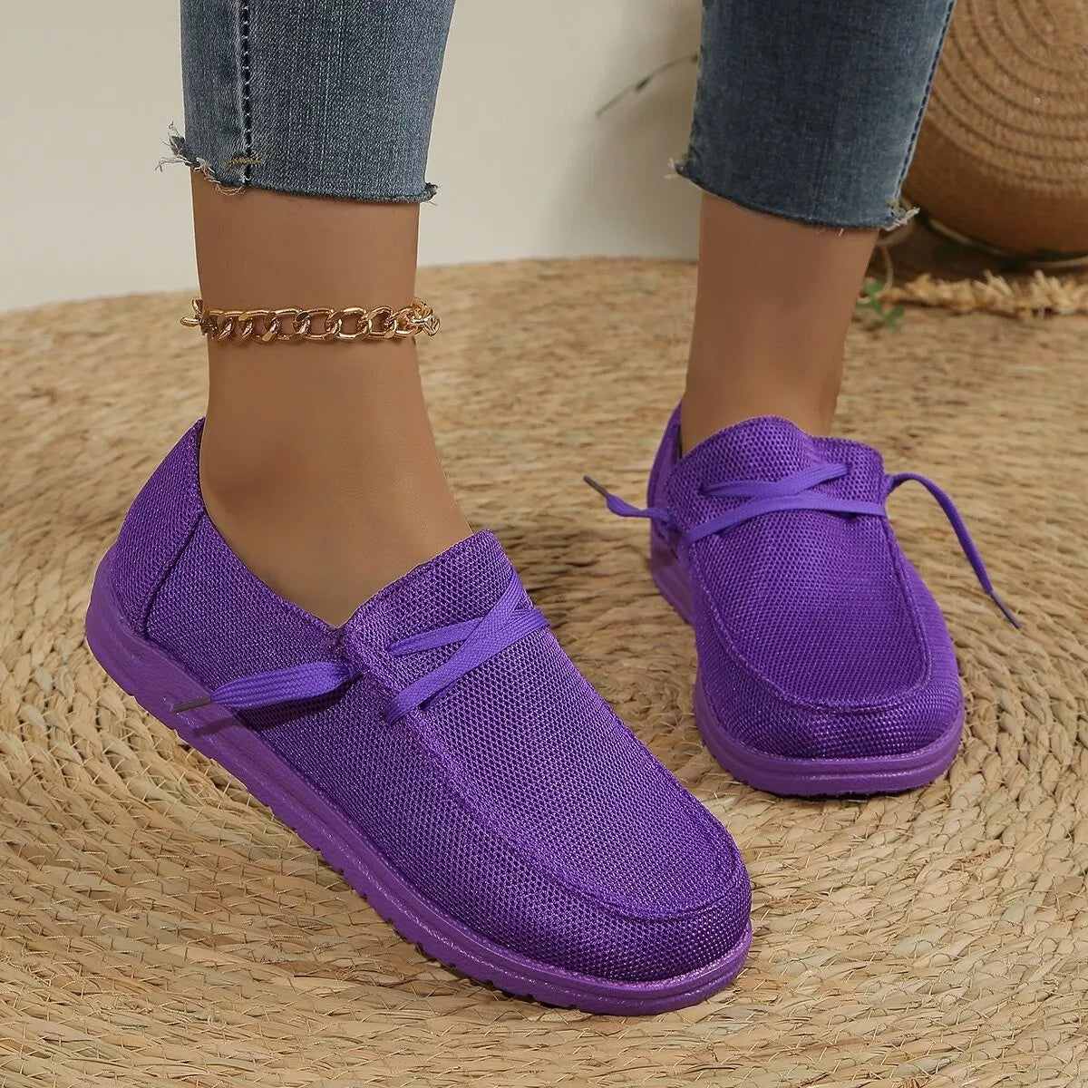 Round Toe Slip-Ons