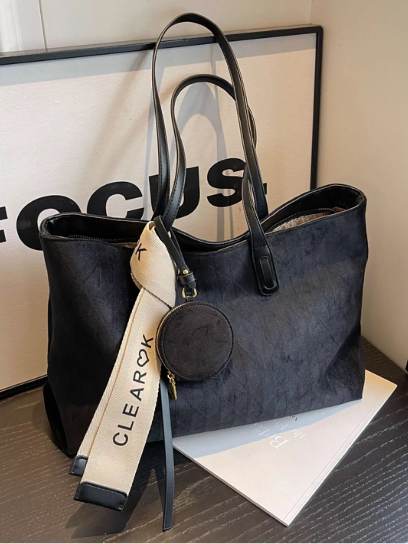 Large Capacity Tote Bag with Coin Purse