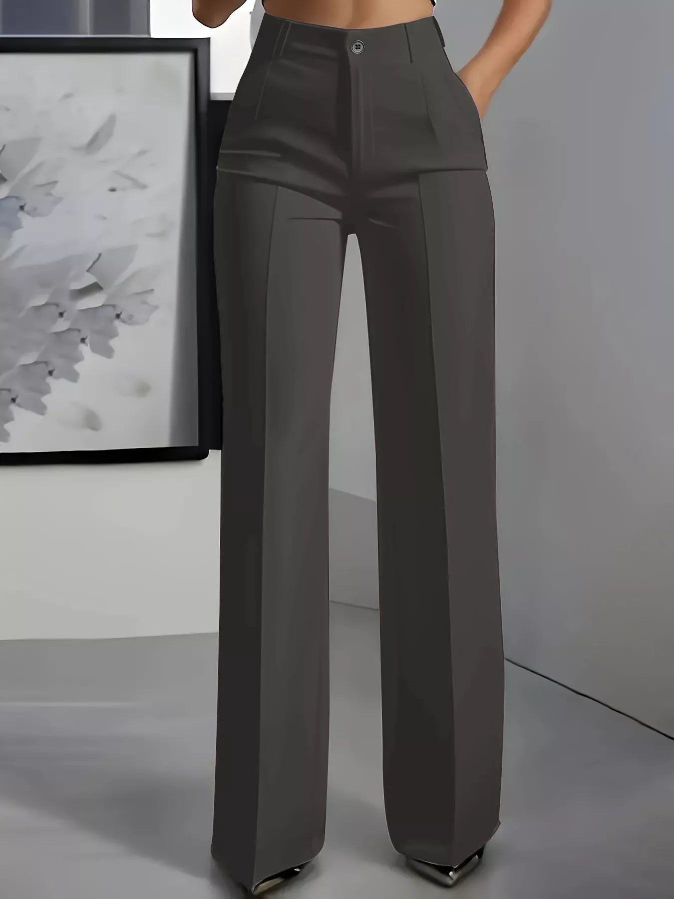 Full Size High-Waisted Wide Leg Pants Plus Size