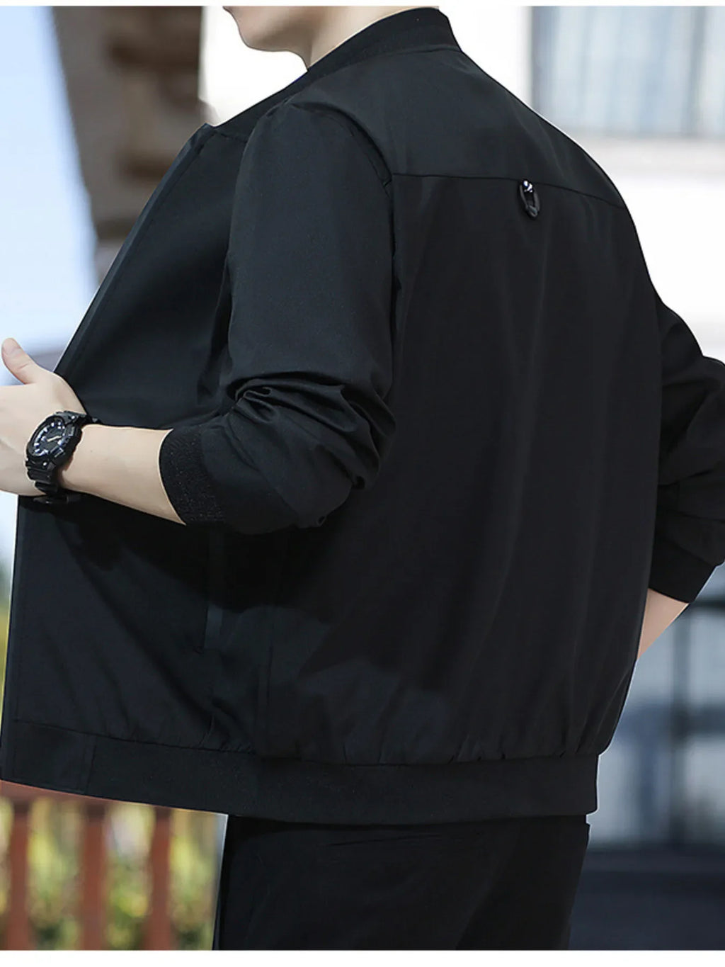 Men's Plus Size Casual Lightweight Bomber Jacket