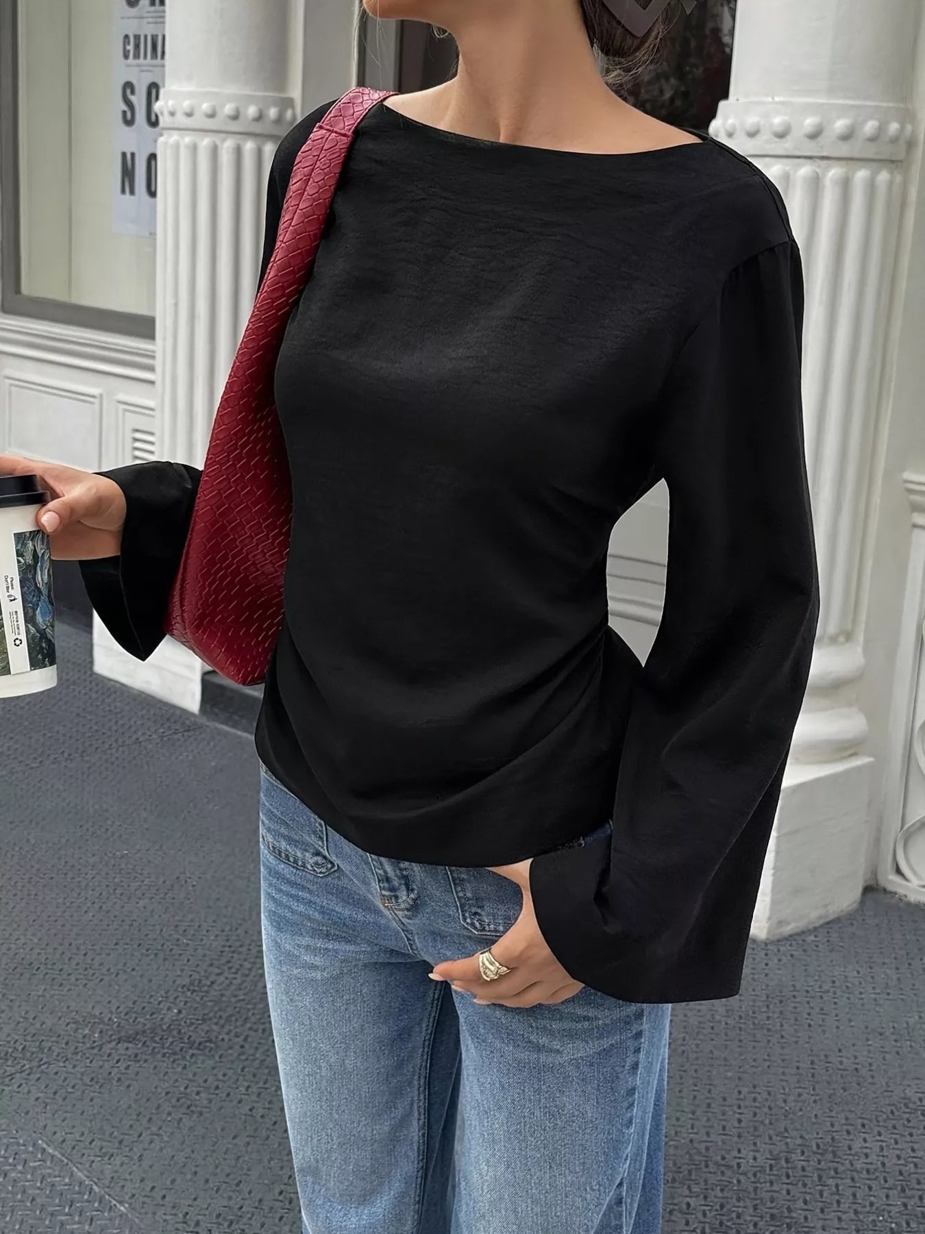 Tied Long Sleeve T-Shirt