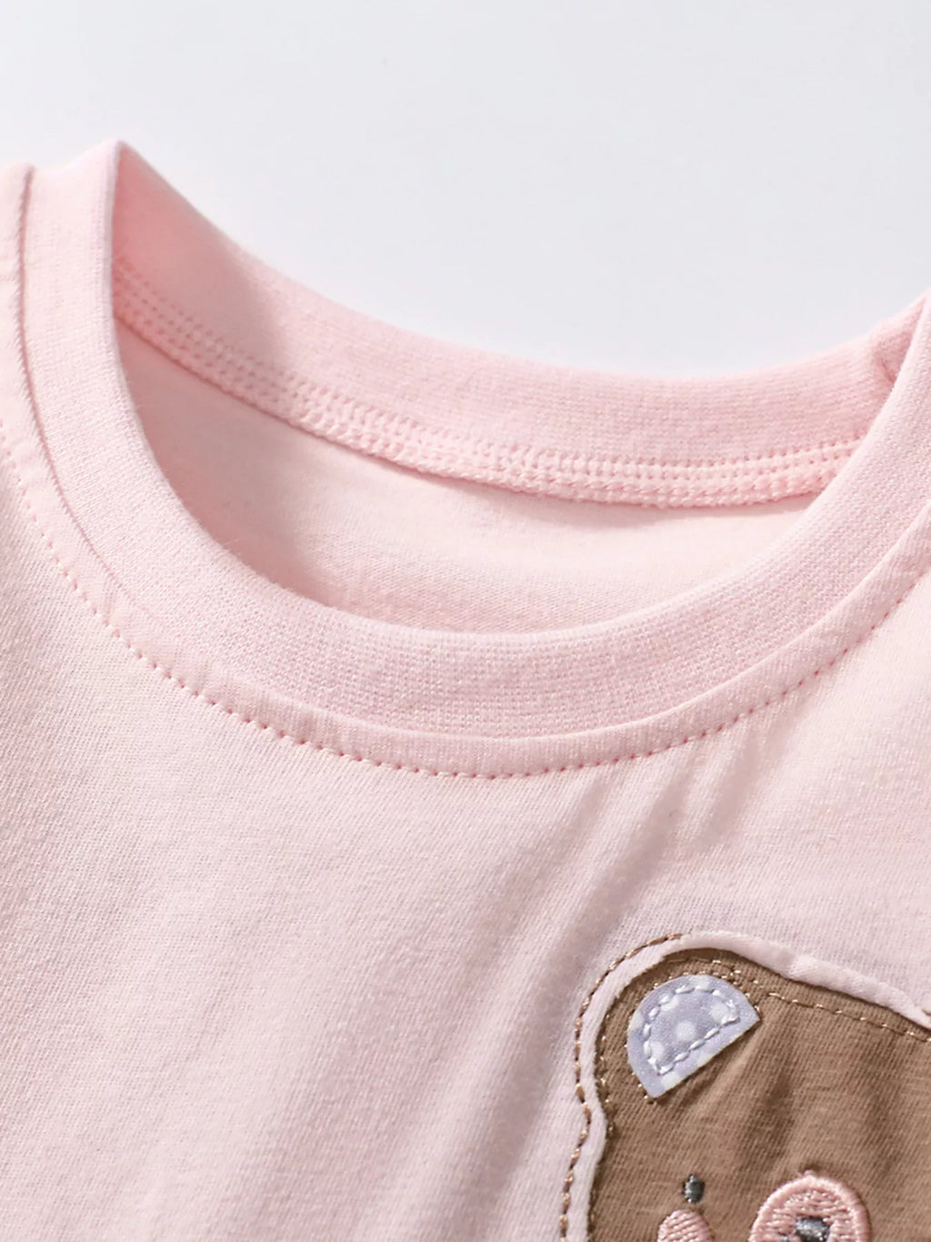 Children's Bear Ruffle Short Sleeve Dress