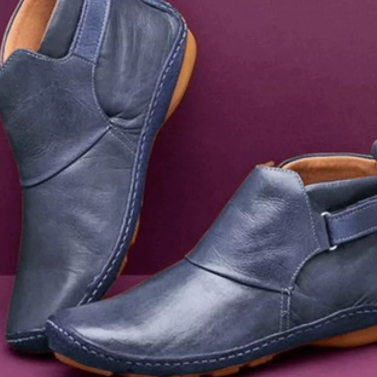PU Leather Ankle Boots