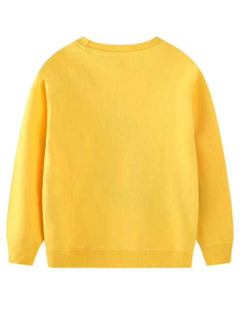 Children's Excavator Round Neck Sweatshirt