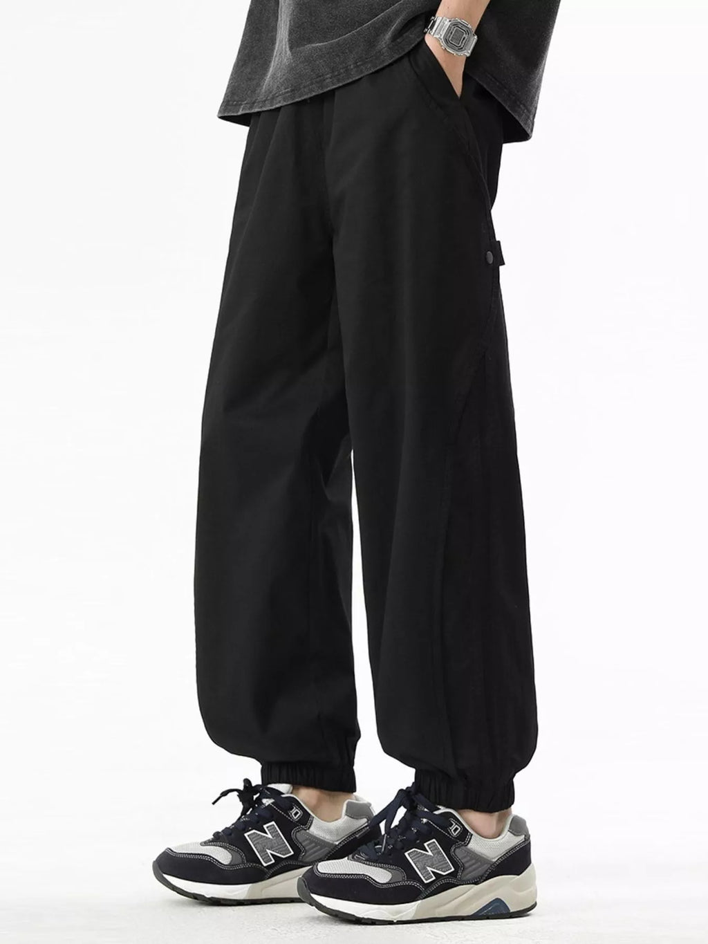 Men's Plus Size Loose Fit Drawstring Casual Pants