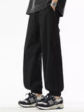 Men's Plus Size Loose Fit Drawstring Casual Pants