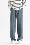 Men's Full Size Loose Fit Drawstring Jeans Plus Size