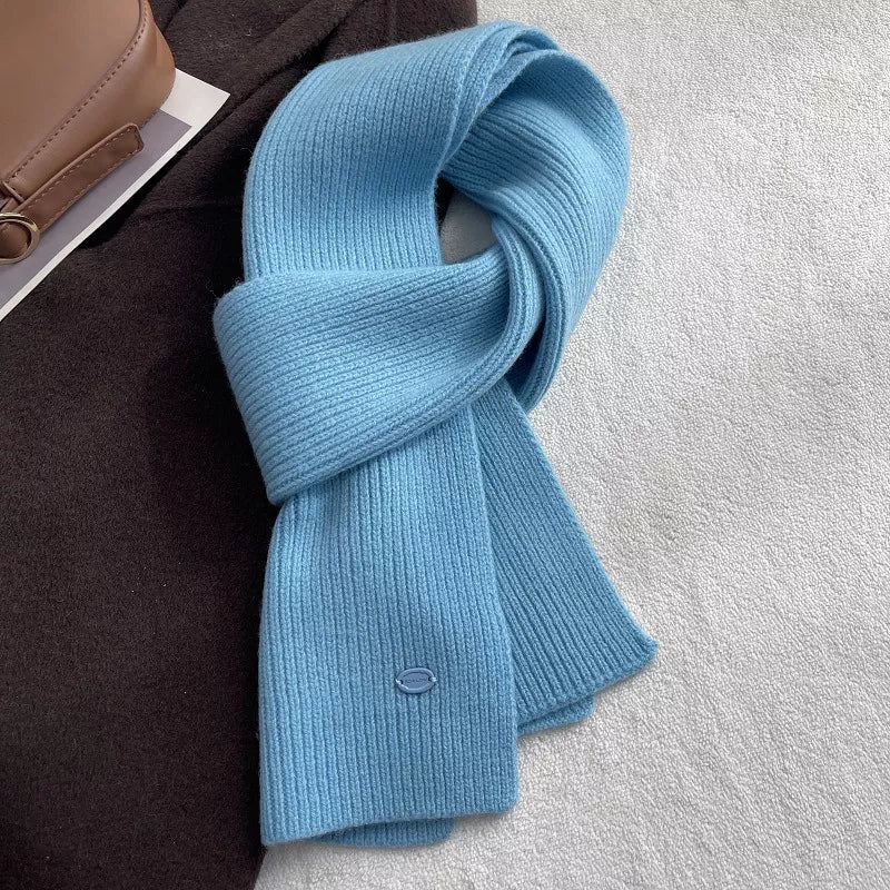 Pure Wool Warm Knit Scarf