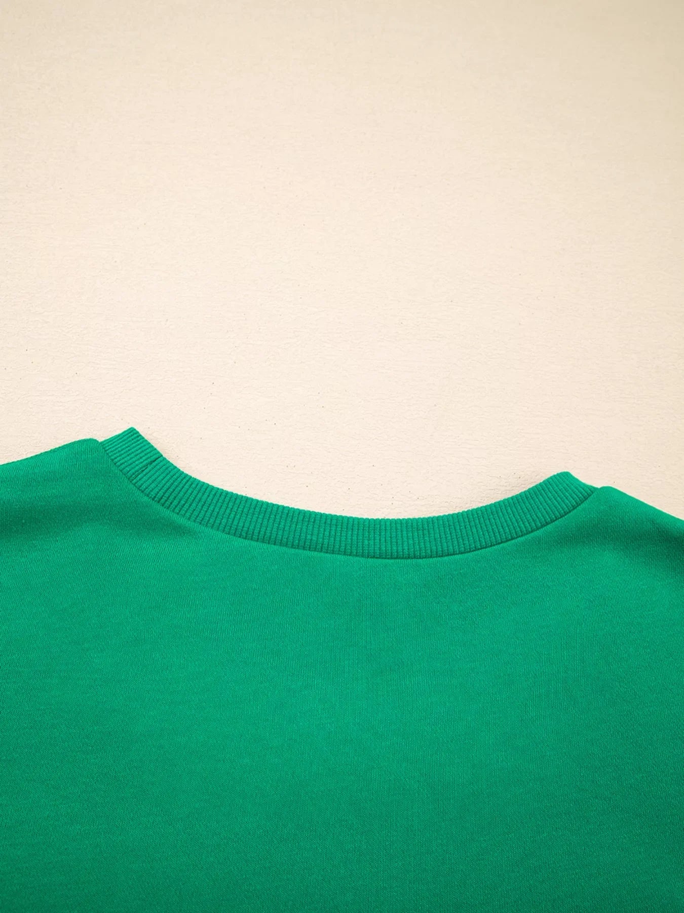 HOLLY JOLLY Towel Embroidered Christmas Holiday Sweatshirt