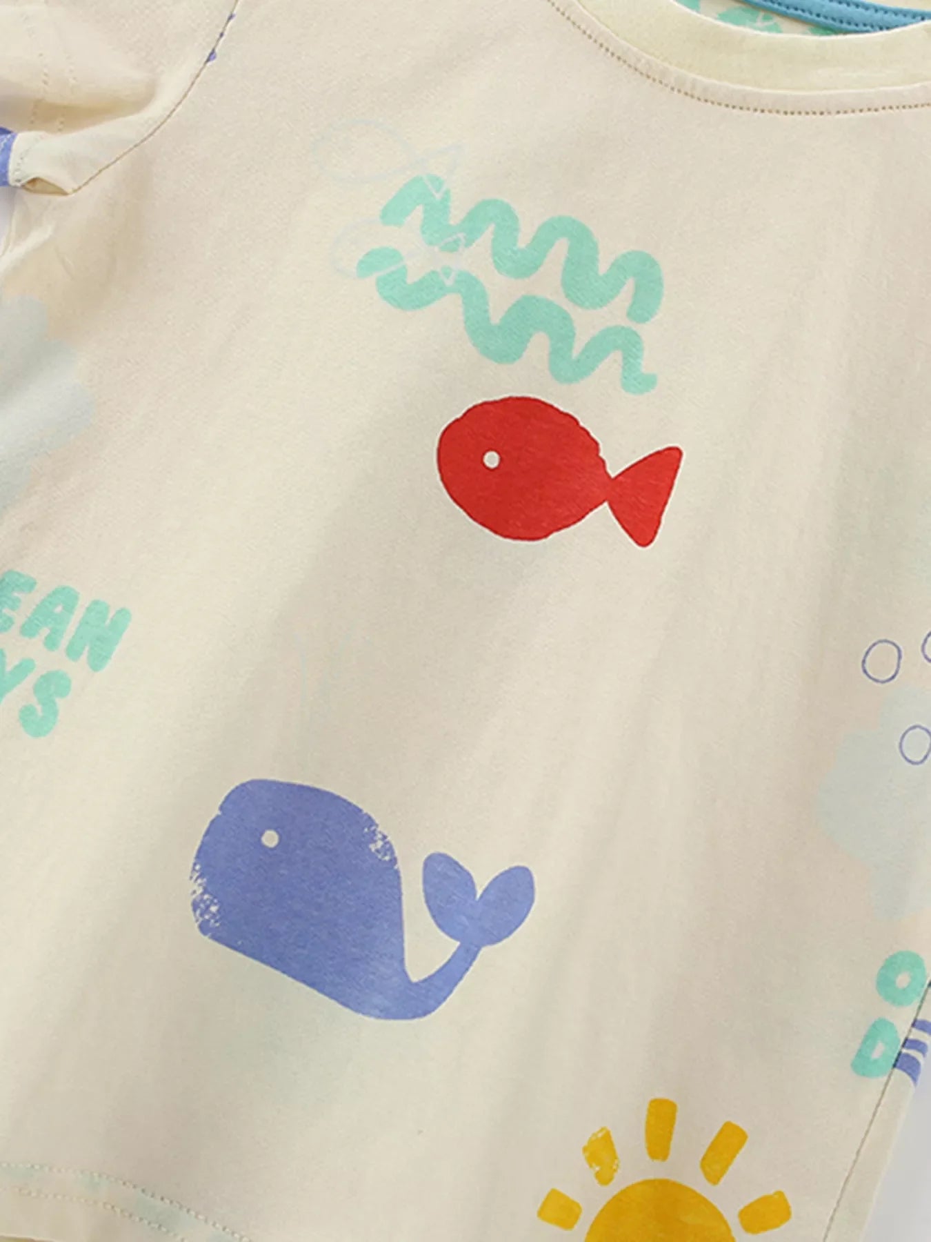 Children's Fish Short Sleeve Tee and Shorts Set