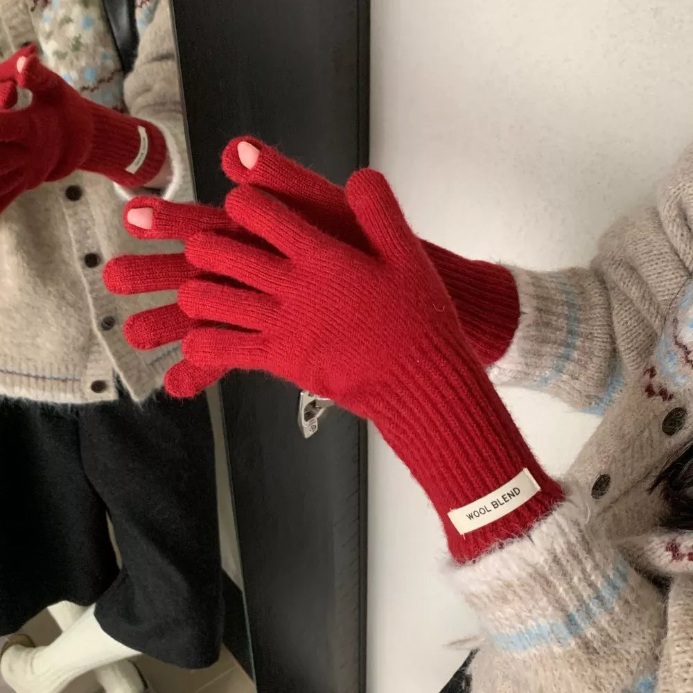 Wool Blend Fingerless Gloves