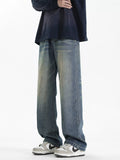 Men's Full Size Wash Loose Fit Jeans Plus Size