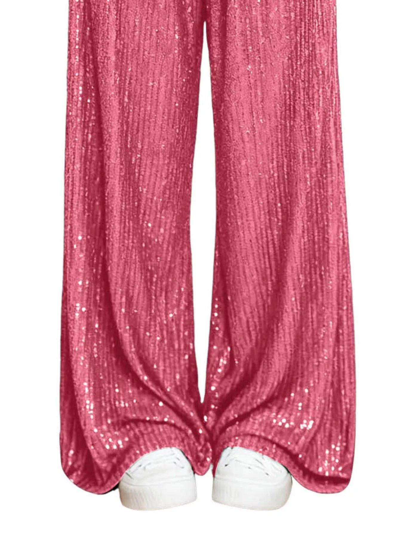 Sequin Wide-Leg Pants