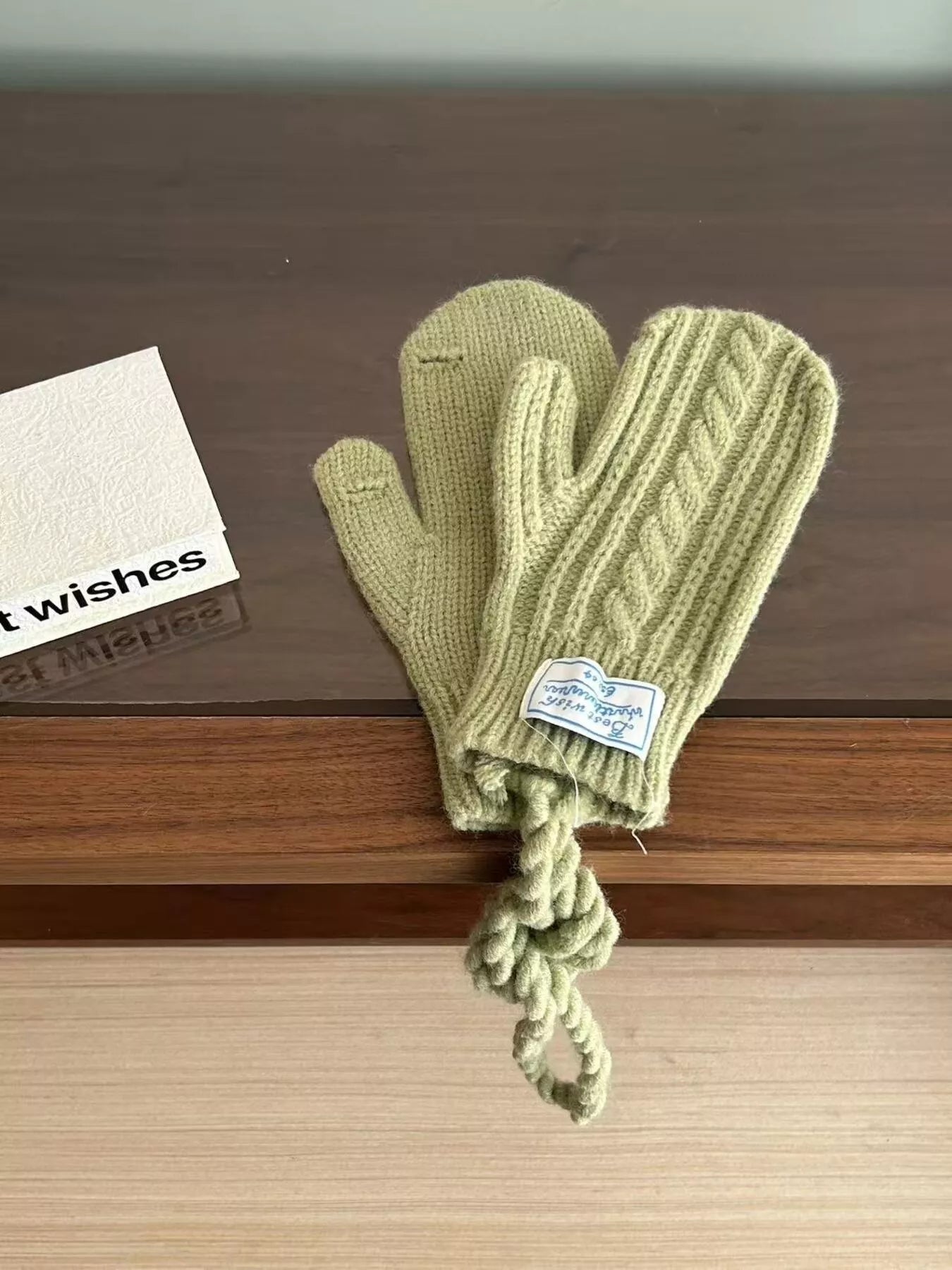 Cable Knit Warm Gloves