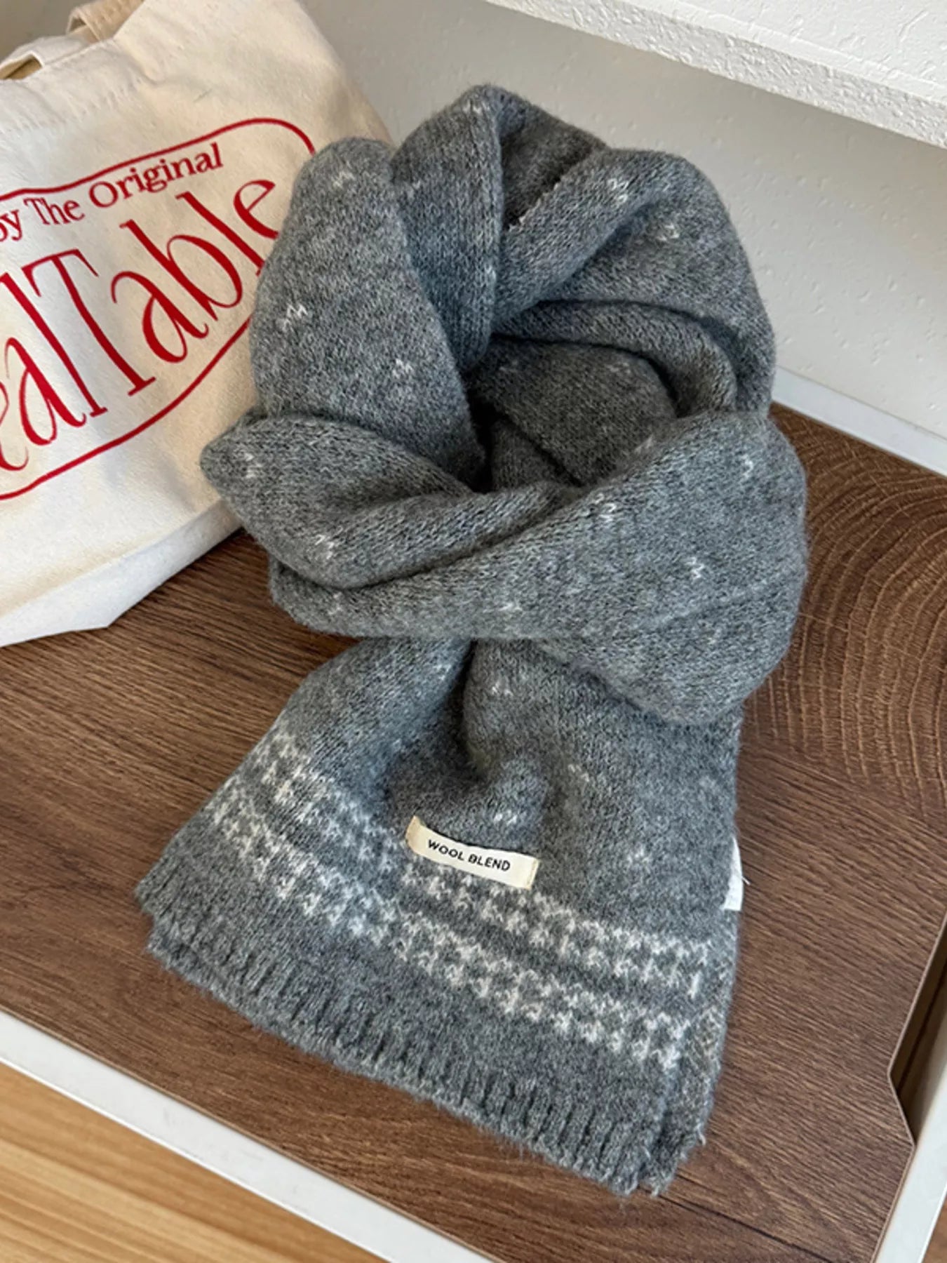 Winter Warm Knitted Scarf
