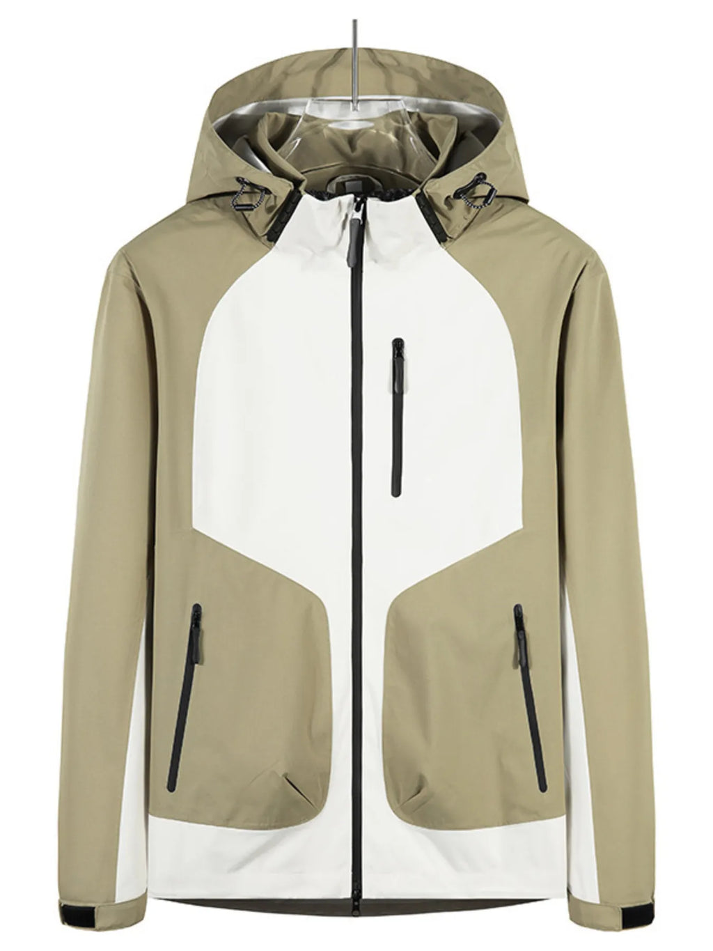 Men's Full Size Waterproof Hooded Outdoor Jacket Plus Size