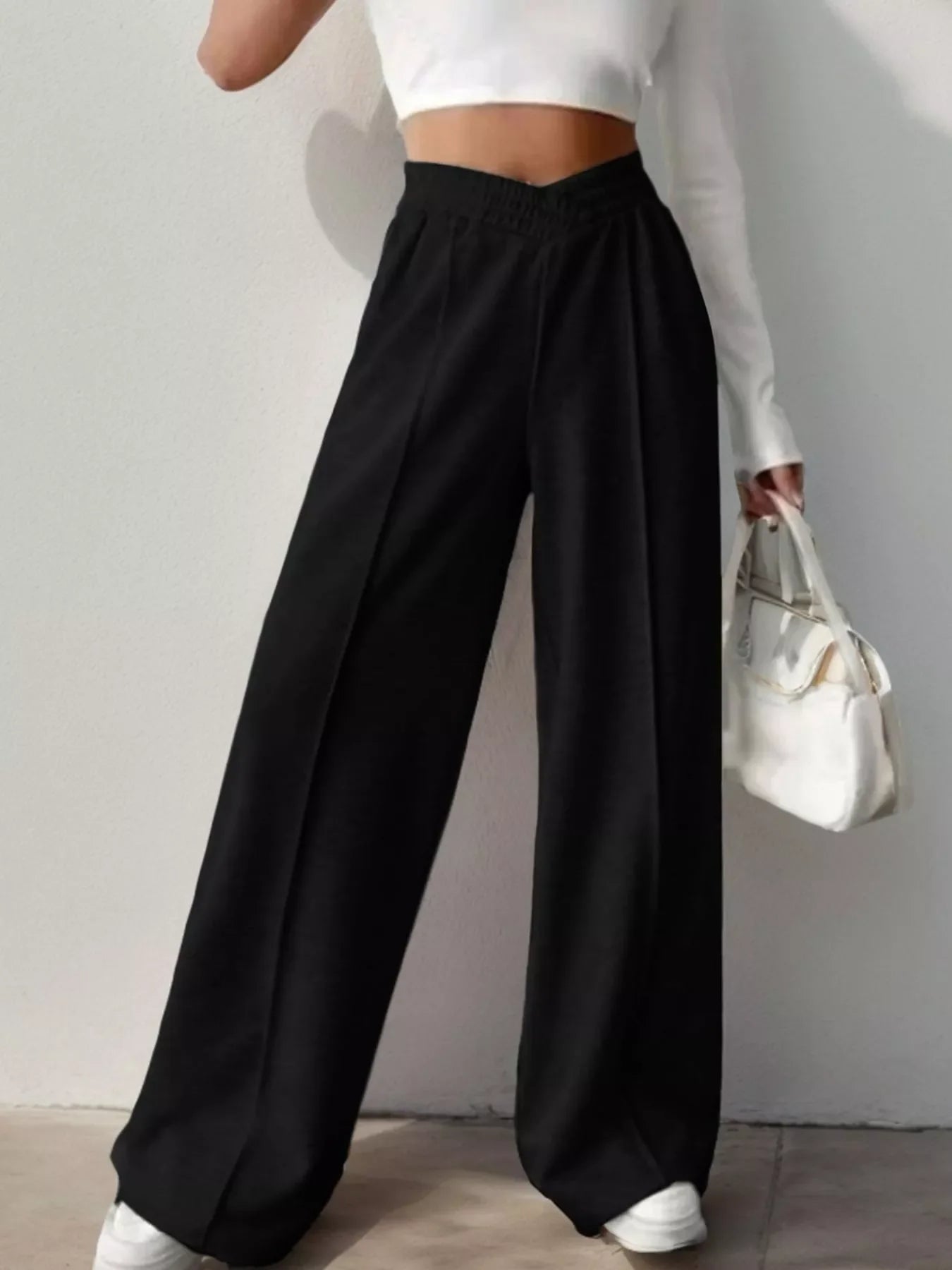 Wide Leg High Waist Pants