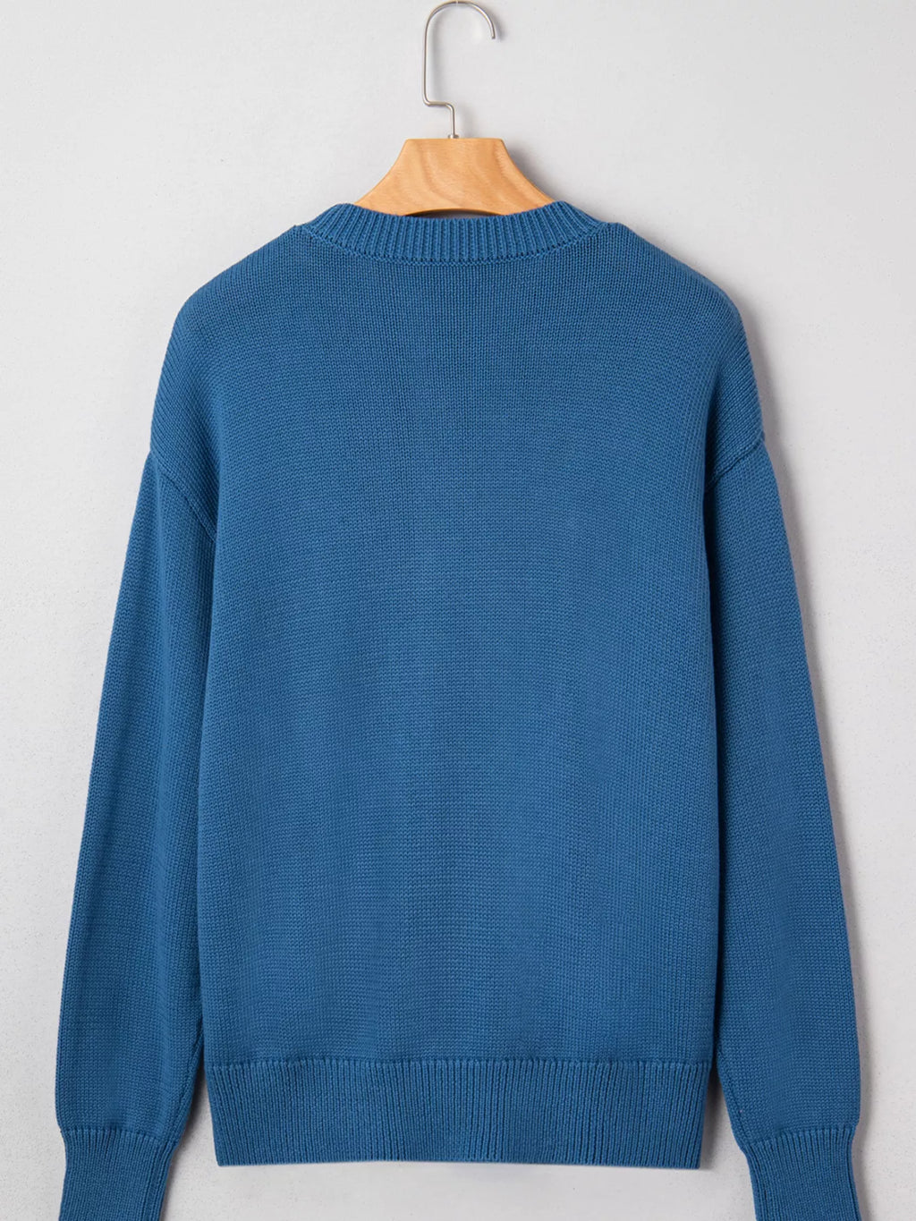 Howdy Embroidered Round Neck Sweater